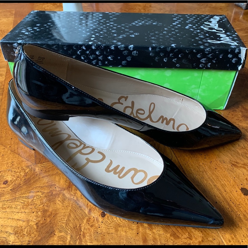 Brand new Sam Edelman Black Pointy Toes, Sz 9.5